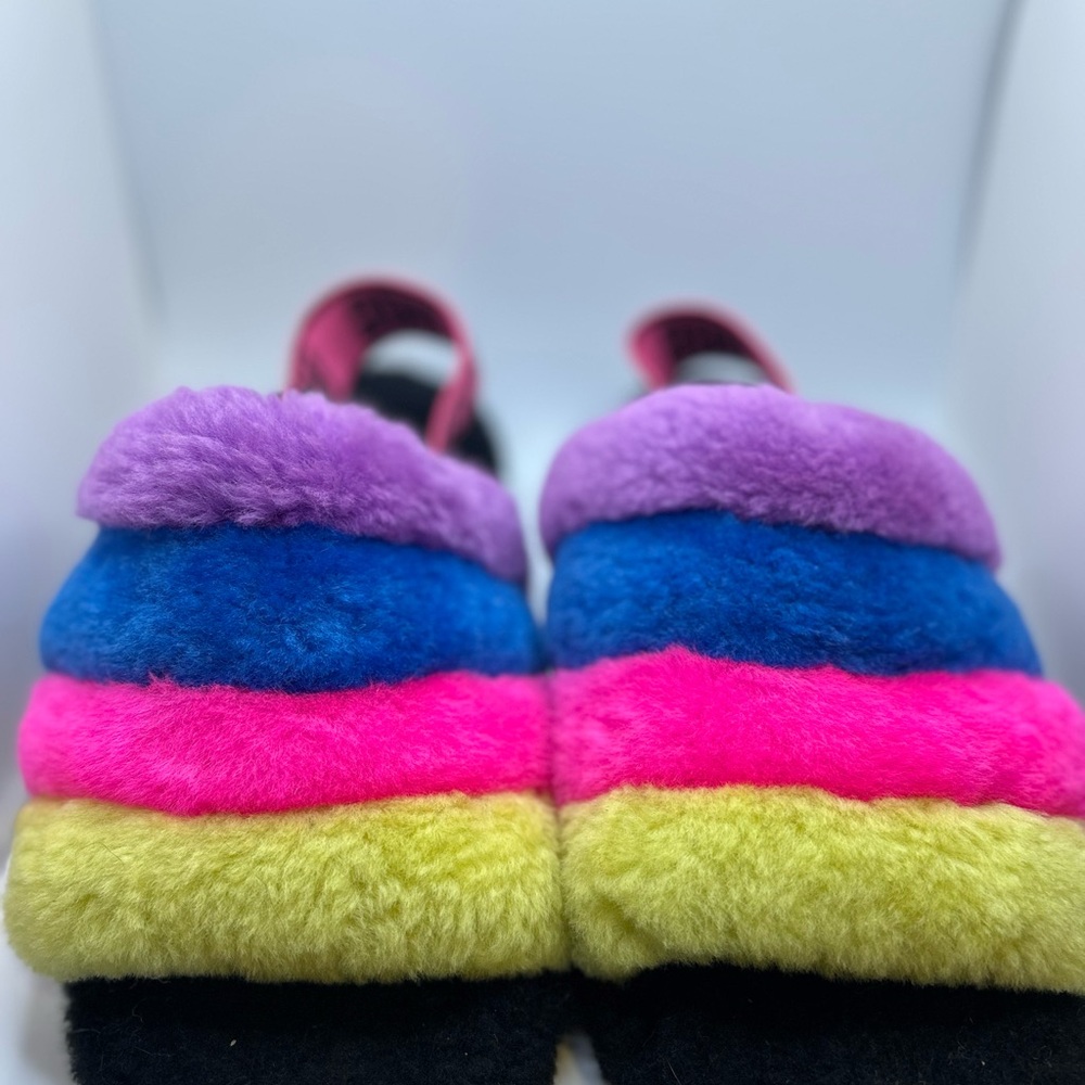 UGG Colorful Fuzzy Slippers